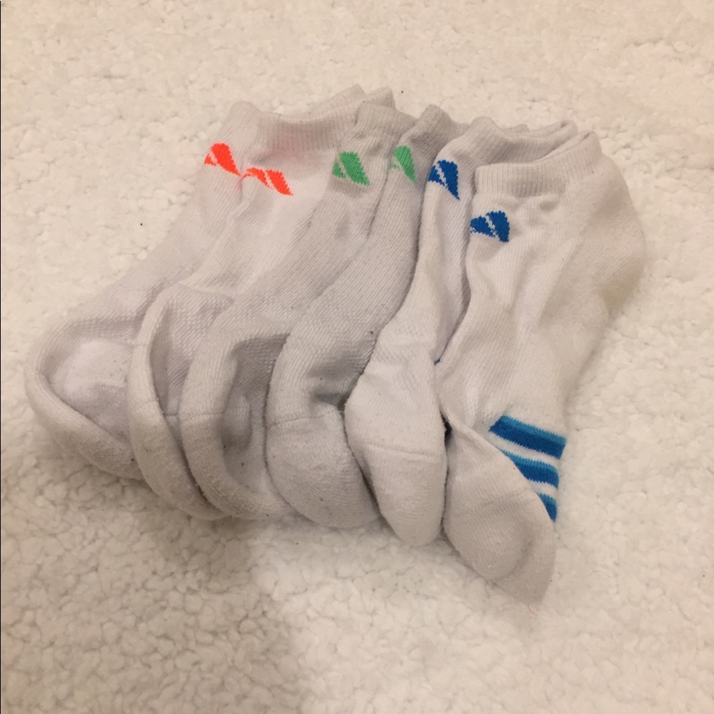 NWOT 3 Pack White Adidas No Show Socks